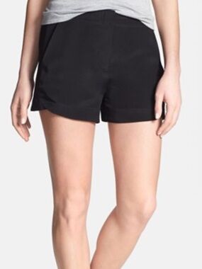 Theory Black Athletic Pull-On Shorts